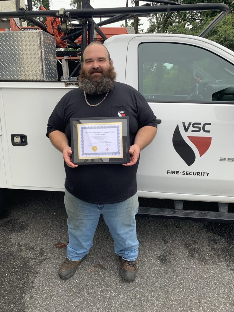 Matthew Benko with his Level 1 AFSA Certification